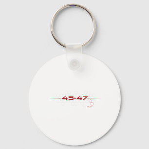 Trump 45 47 Retro Futuristic Design  Keychain