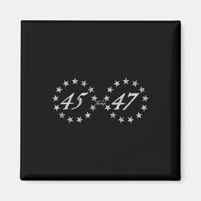 Trump 45 47 Ring Of Stars  Magnet (Front)