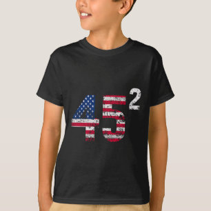 Trump 45 47 Shirt Womens Trump 45 Squared 2025 Usa
