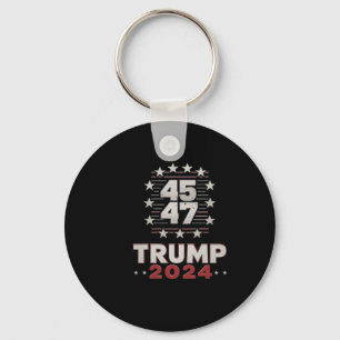 Trump 45 47 You Missed Again Trump 2025 Usa Flag ( Keychain