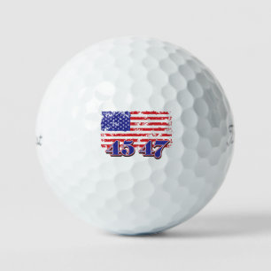 Trump 45 and 47 golf balls
