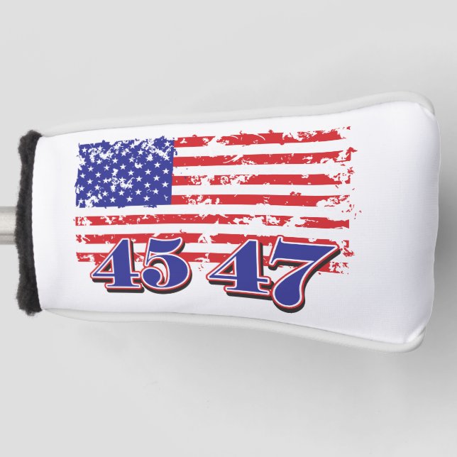 Trump 45 and 47 golf head cover (Front)
