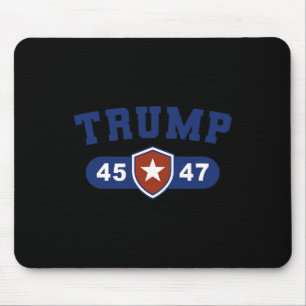 Trump 45 And Trump 47 American Great Mouse Pad