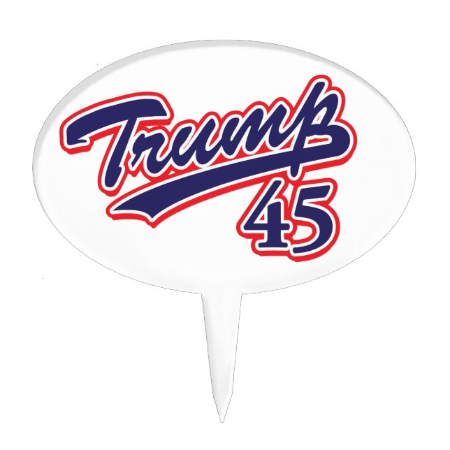Trump 45! cake topper (Front)