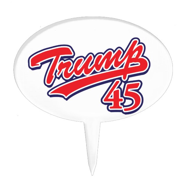 Trump 45! cake topper (Front)