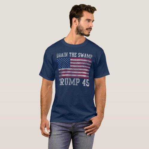 Trump 45 Drain The Swamp T_Shirt