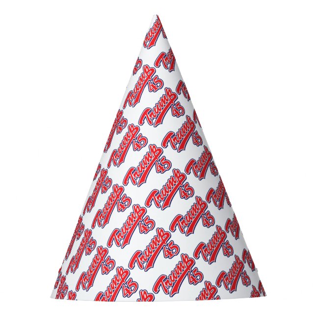 Trump-45-RED Party Hat (Front)