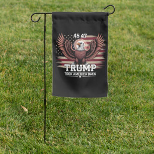 Trump 45th 47th President Flag 2025 Eagle America
