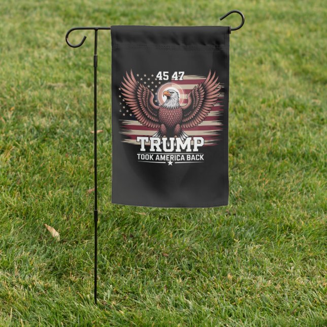 Trump 45th 47th President Flag 2025 Eagle America  (In SItu)
