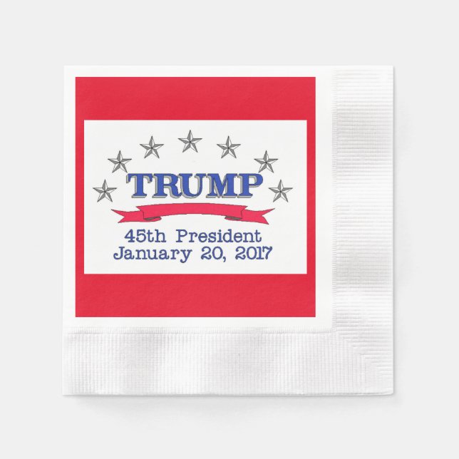 Trump 45th President Napkins (Front)