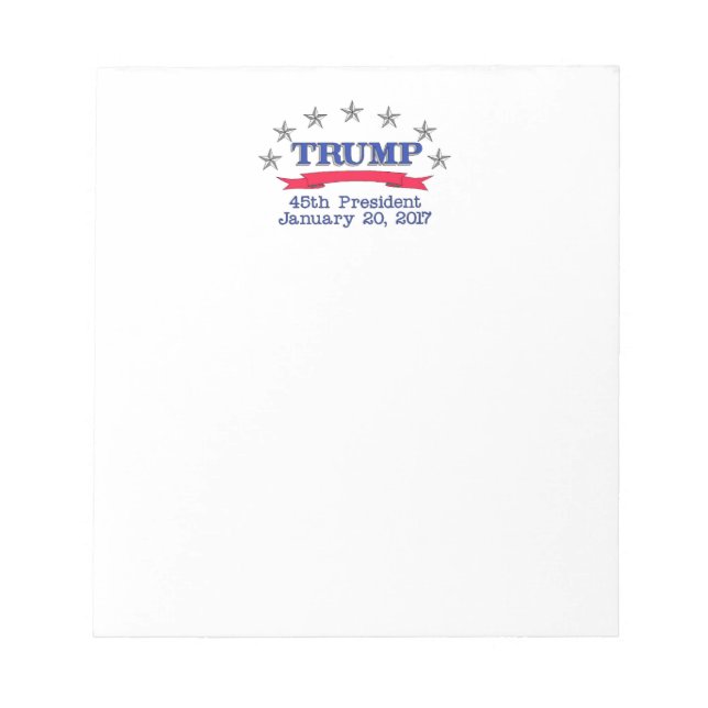 Trump 45th President Notepad (Front)