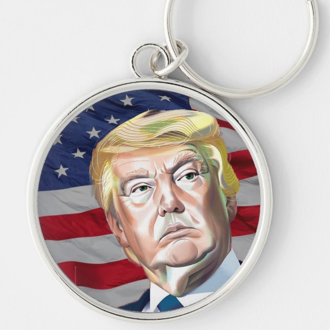Trump 45th President of the USA - Gift Keychain (Front)