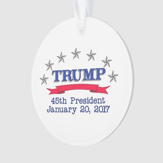 Trump 45th President Ornament (Front)