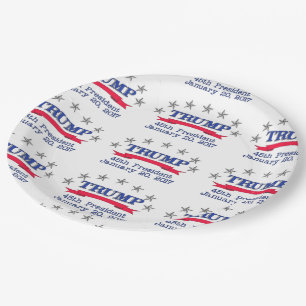 Trump 45th President Paper Plates
