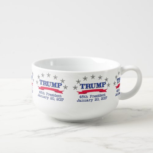 Trump 45th President Soup Mug
