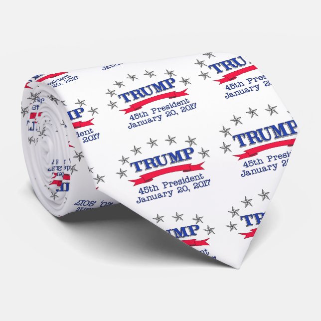 Trump 45th President Tie (Rolled)
