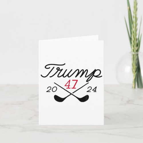 Trump 47 2024 on Back  Card