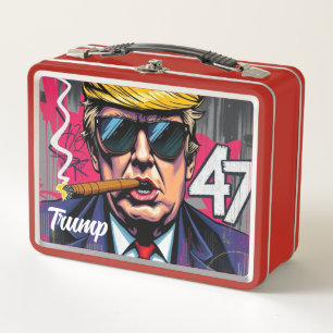 Trump 47 metal lunch box