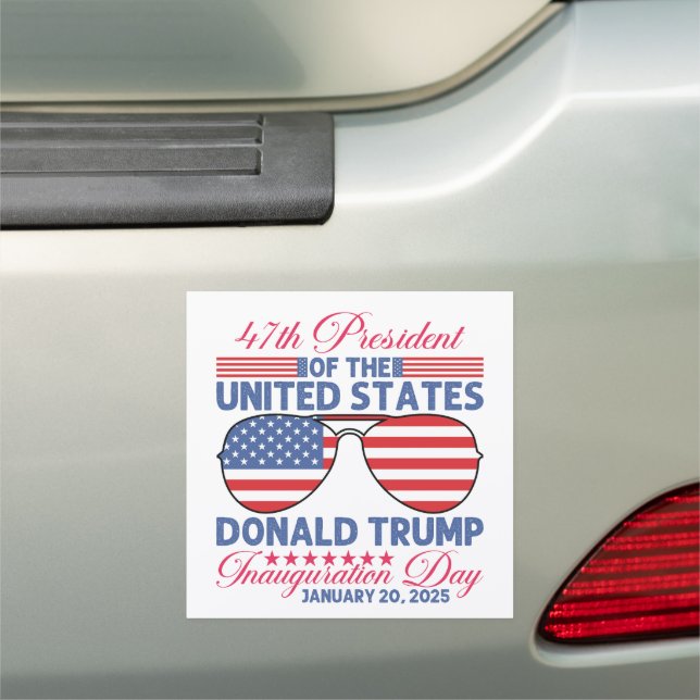 Trump 47th Inauguration 2025 Car Magnet (In Situ)