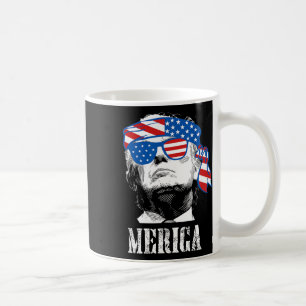 Trump 4th Of July Us American Flag Men Funny Coffee Mug