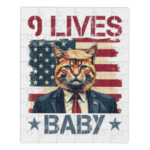 Trump 9 Lives Baby Jigsaw Puzzle