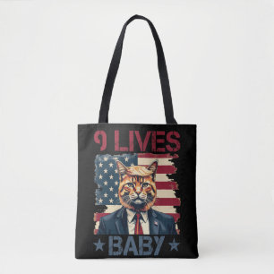 Trump 9 Lives Baby Tote Bag