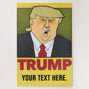 Trump. a puzzling man. add your own text. jigsaw puzzle