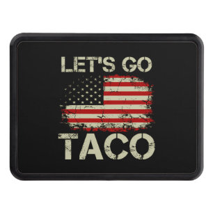 Trump Always Chickens Out Let's Go Taco Hitch Cover