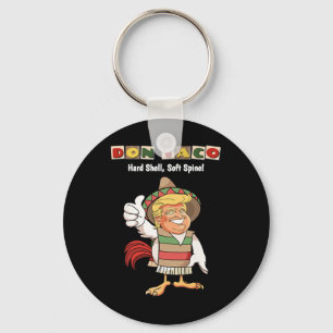 Trump Always Chickens Out Meme Let's Go Taco Keychain