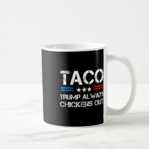 Trump Always Chickens Out Taco Trade Funny Meme 6 Coffee Mug