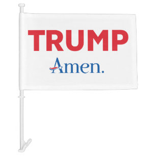 Trump Amen Car Flag