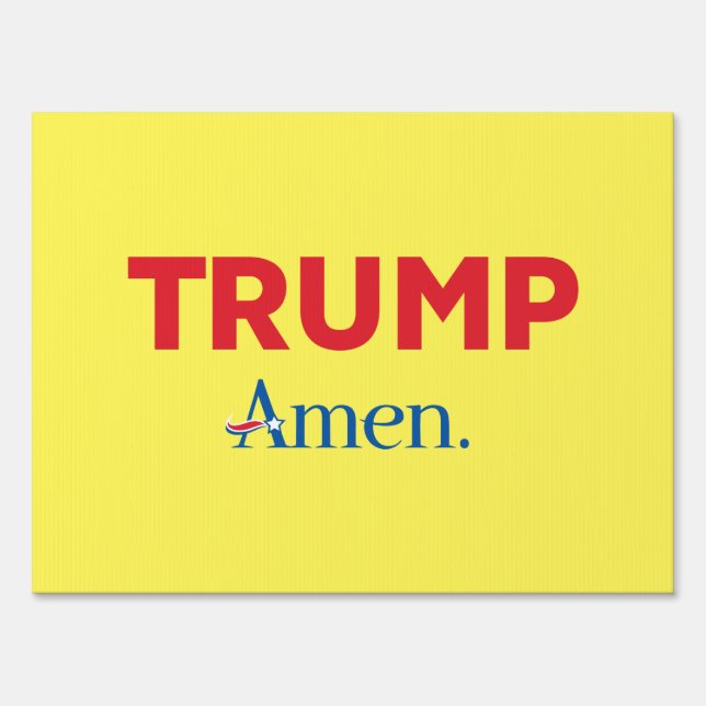 Trump Amen Sign (Front)