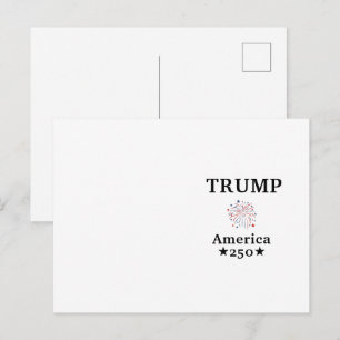 Trump America 250 Personalized Name  Postcard