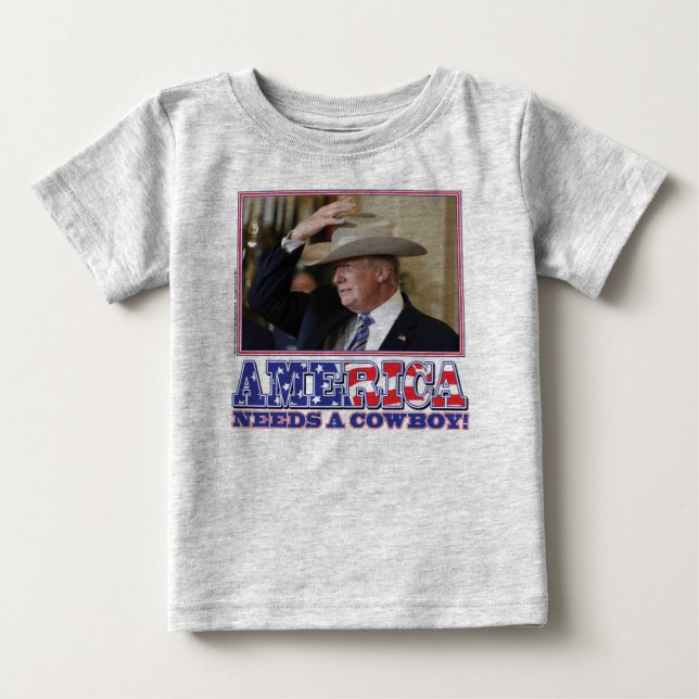 TRUMP-AMERICA-COWBOY BABY T-Shirt (Front)