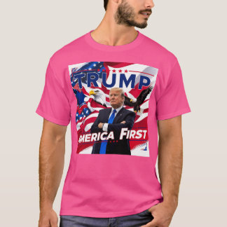 Trump America First - Bold Patriotic Design T-Shirt