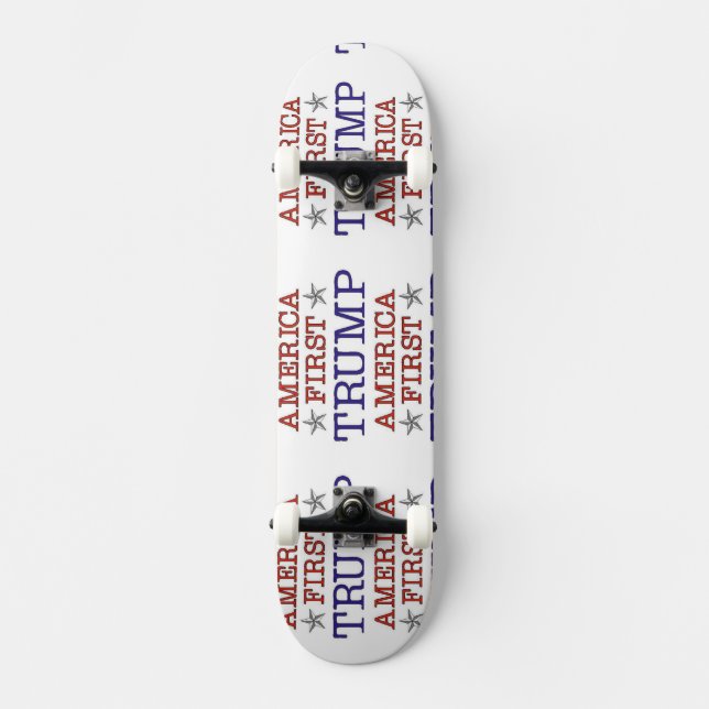 Trump America First Skateboard Deck (Front)