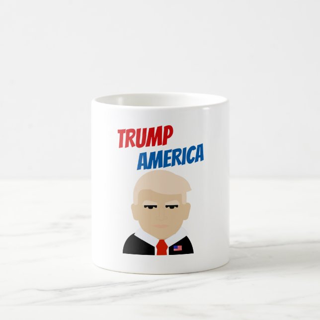 Trump America President Donald Trump Color Morph Mug (Center)