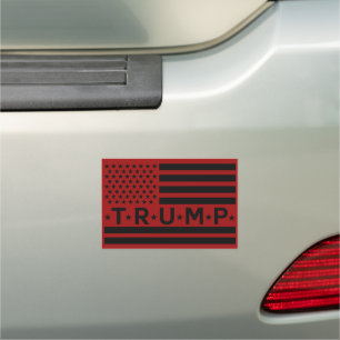 Trump American Flag Patriotic Car Magnet