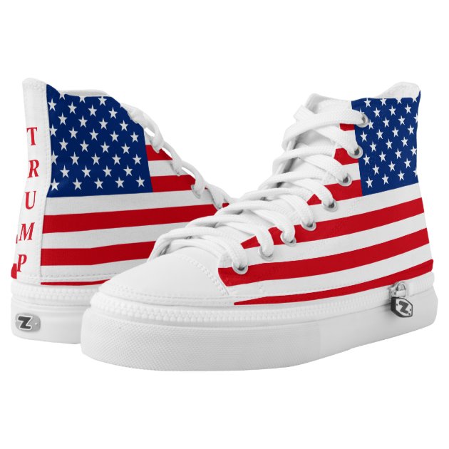 trump american flag shoes