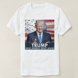 Trump American Flag T-shirt at Zazzle