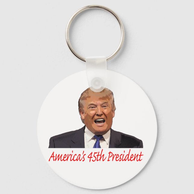 Trump, America's 45th President Keychain (Front)