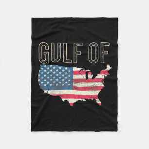 Trump America's Gulf Mexico President Trump 5  Fleece Blanket