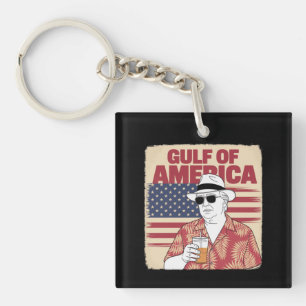 Trump America's Gulf Mexico President Trump  Keychain