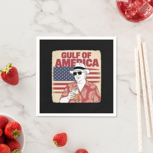 Trump America's Gulf Mexico President Trump  Napkins (Insitu)