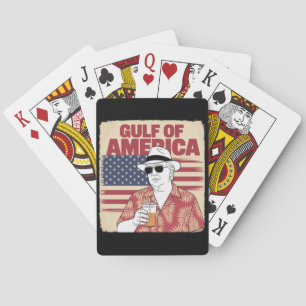 Trump America's Gulf Mexico President Trump  Poker Cards