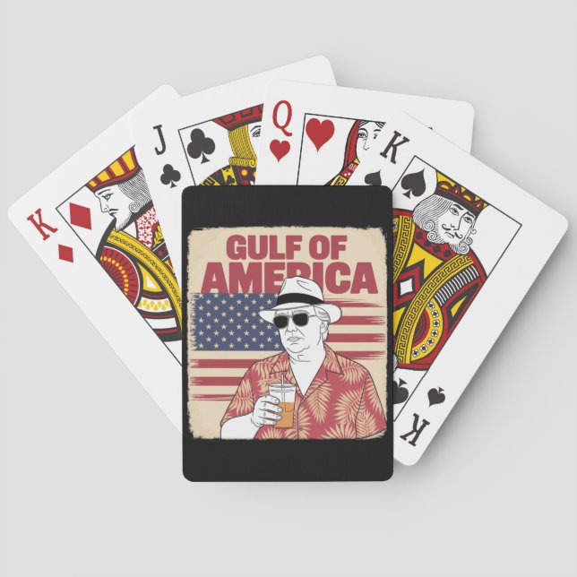 Trump America's Gulf Mexico President Trump  Poker Cards (Back)