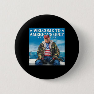 Trump America's Gulf Mexico President Trump Sombre Button