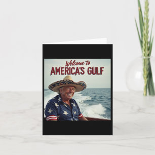 Trump America's Gulf Mexico President Trump Sombre Card