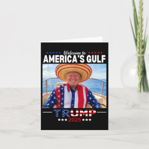Trump America's Gulf Mexico President Trump Sombre Card