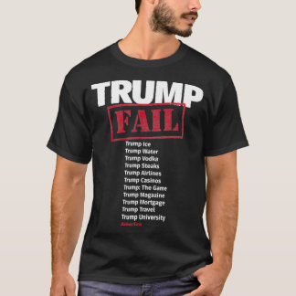 Trump An American Failure, Con Man And Fraud  T-Shirt